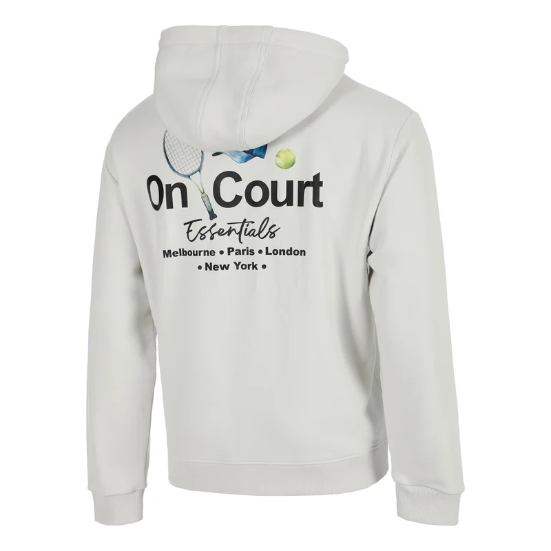 Crush On Court Essentials Sweatjacke Herren-hellgrau, schwarz