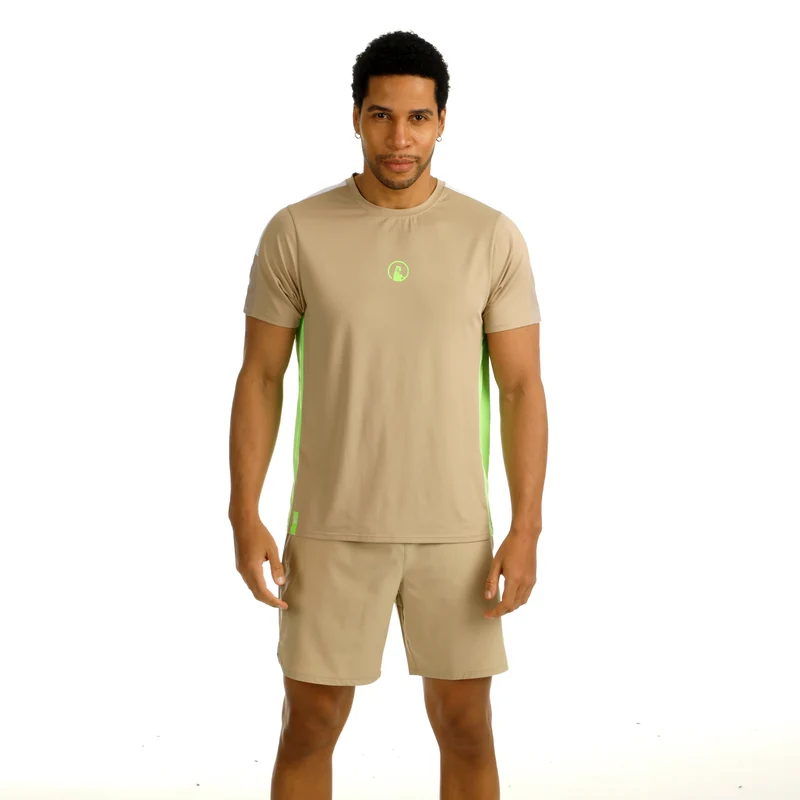 Wild Receiver Verti T-Shirt Herren-Beige,Mehrfarbig