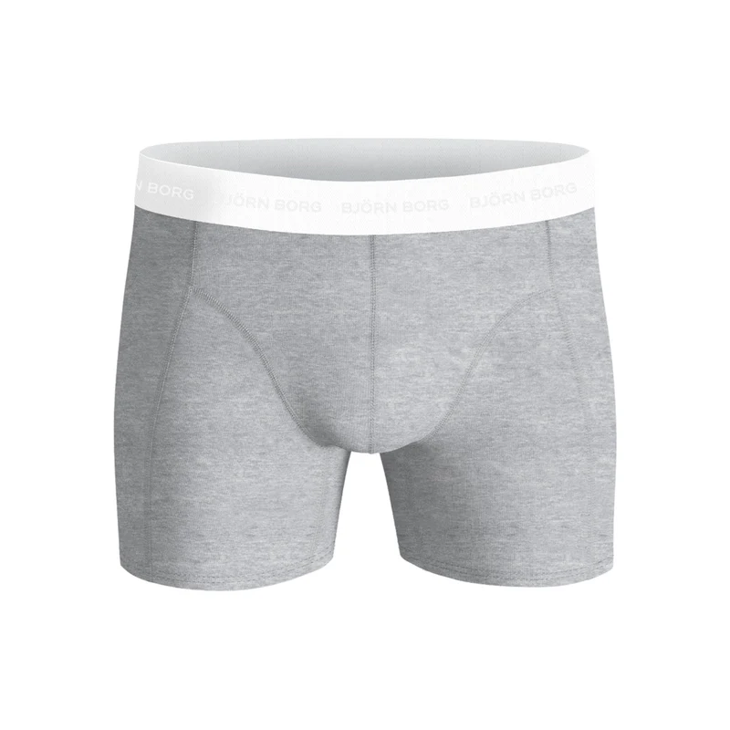 Cotton Stretch Boxer Short 3er Pack Herren - schwarz, mehrfarbig