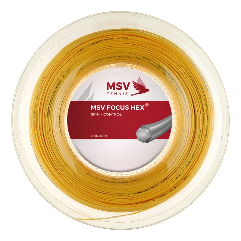 Focus-HEX Saitenrolle 200m-Gelb