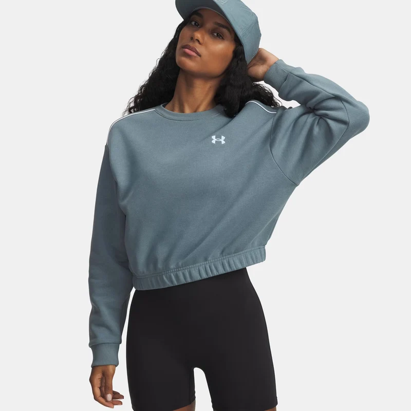 Rival Fleece Piped Crew Sweatshirt Damen-blaugrau