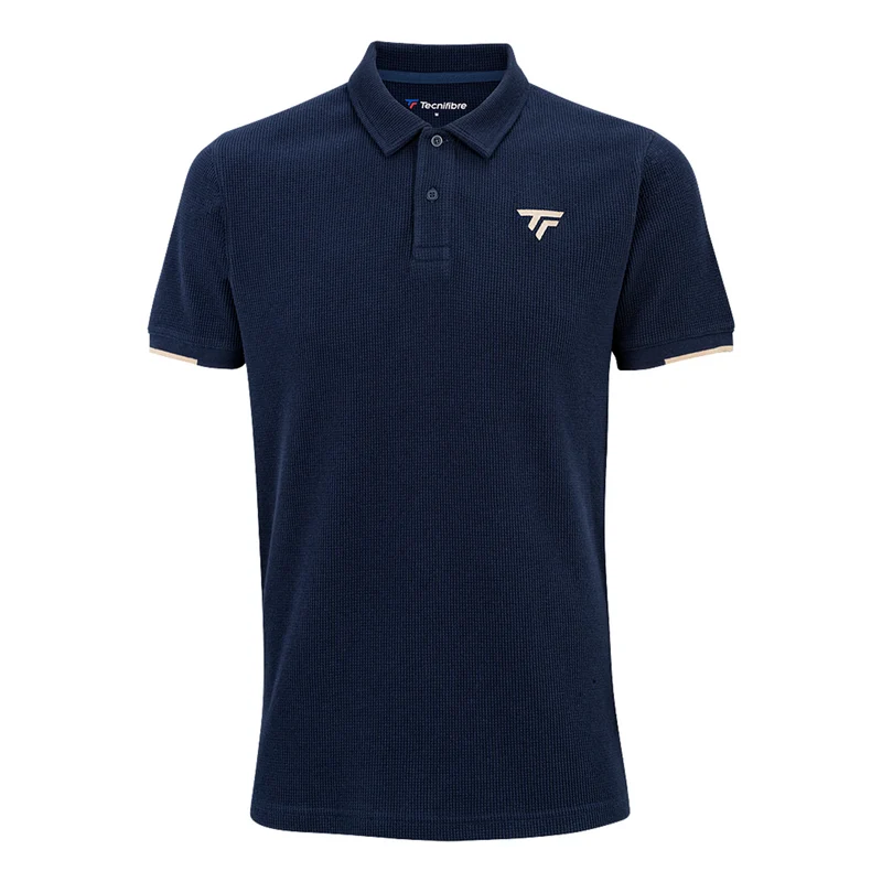 Waffle Polo Herren-dunkelblau