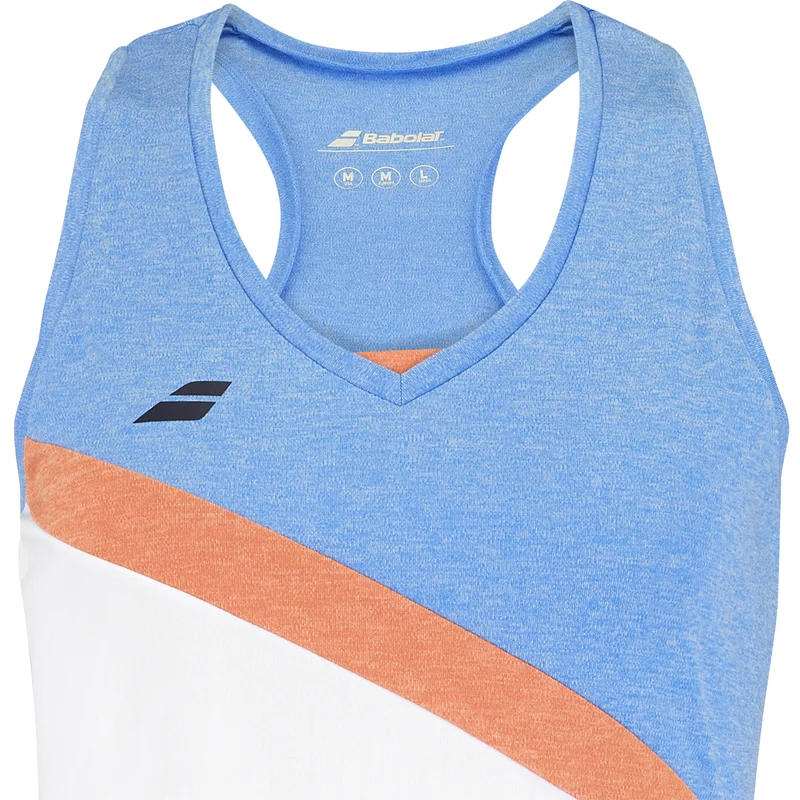 Play Tank-Top Damen-Weiß,Hellblau