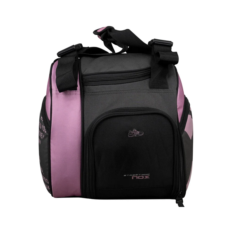 Padelschlägertasche-Grau,Pink