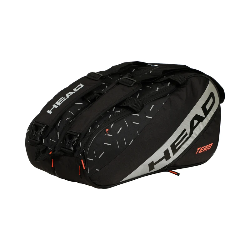Team Padel Bag L Padelschlägertasche-Schwarz,Silber