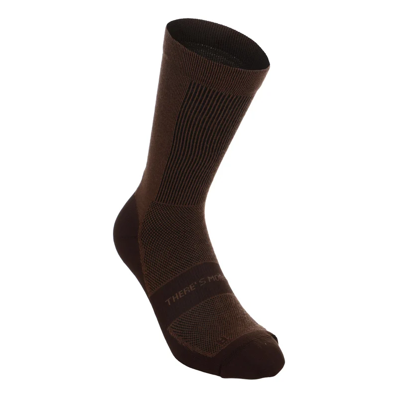 Performance Warm Run Crew Laufsocken Unisex - braun