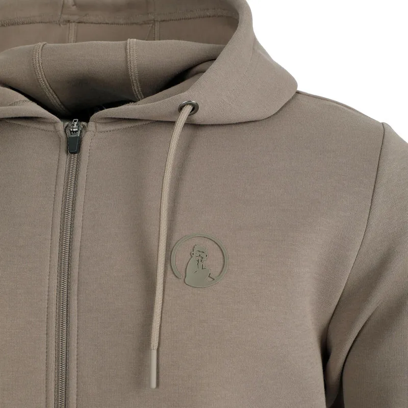 Tonal Core Zip Sweatjacke Herren - grau, braun