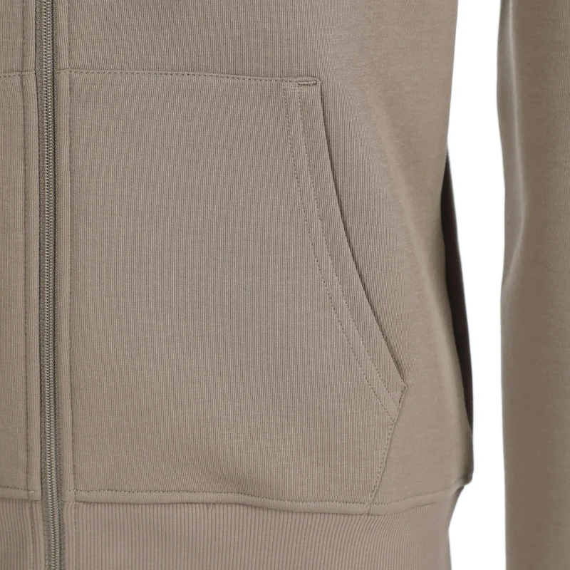 Tonal Core Zip Sweatjacke Herren - grau, braun