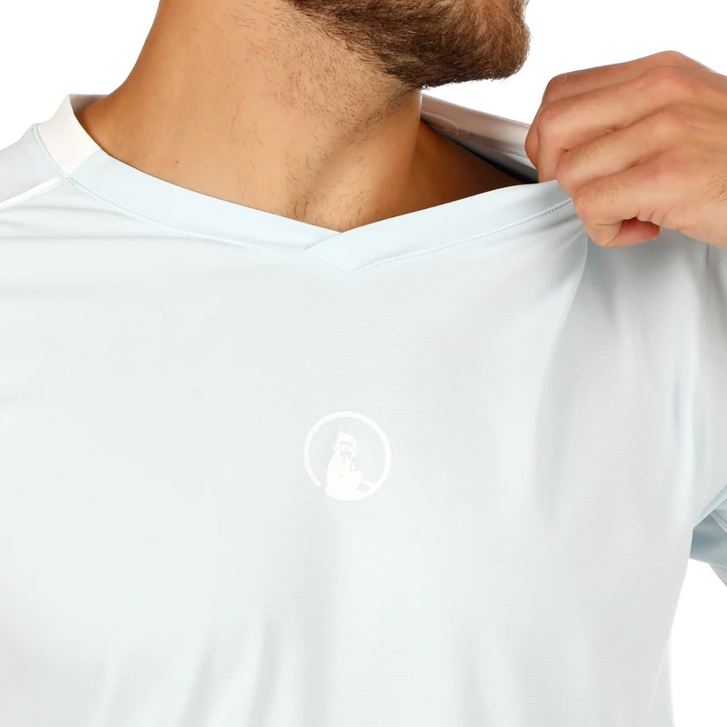 Memories Topspin V-Neck T-Shirt Herren - hellblau