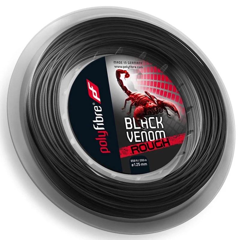 Venom Rough Saitenrolle 200m-Schwarz