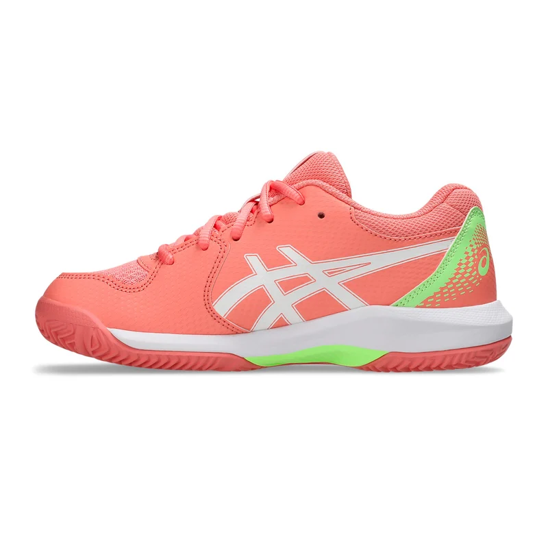 GEL-DEDICATE 8 PADEL GS Padelschuh Kinder-koralle, weiß