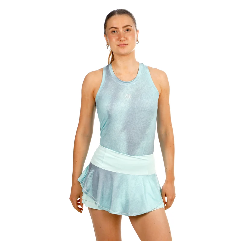 Freeze Out Racerback Printed Tank-Top Damen - blaugrau