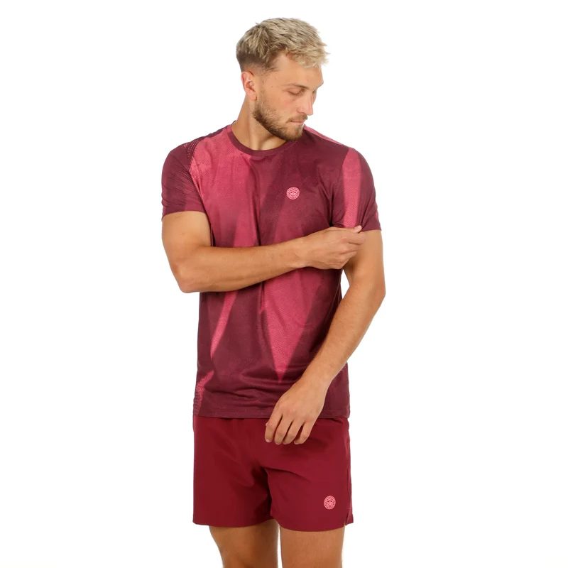 Freeze Out T-Shirt Herren - dunkelrot, pink
