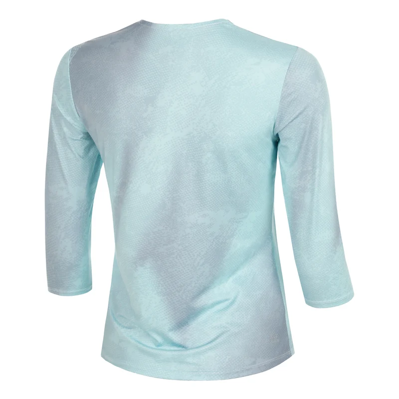 Freeze Out V-Neck Printed Longsleeve Damen - mint
