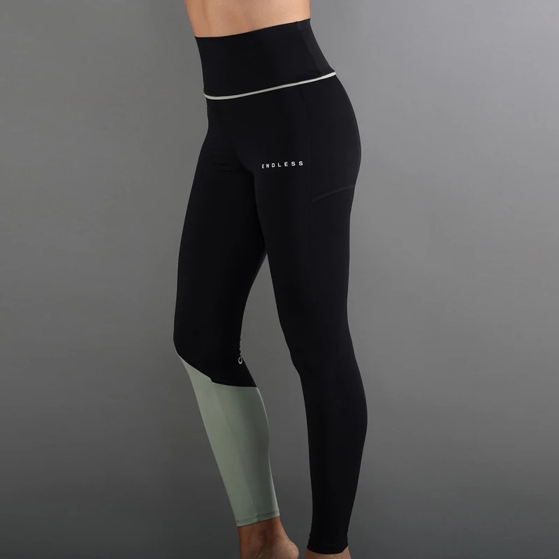 VANITY POCKET Tight Damen - schwarz, oliv