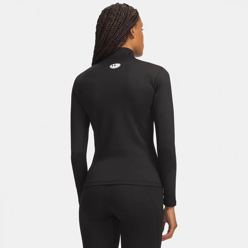 ColdGear Mock Longsleeve Damen - schwarz, weiß