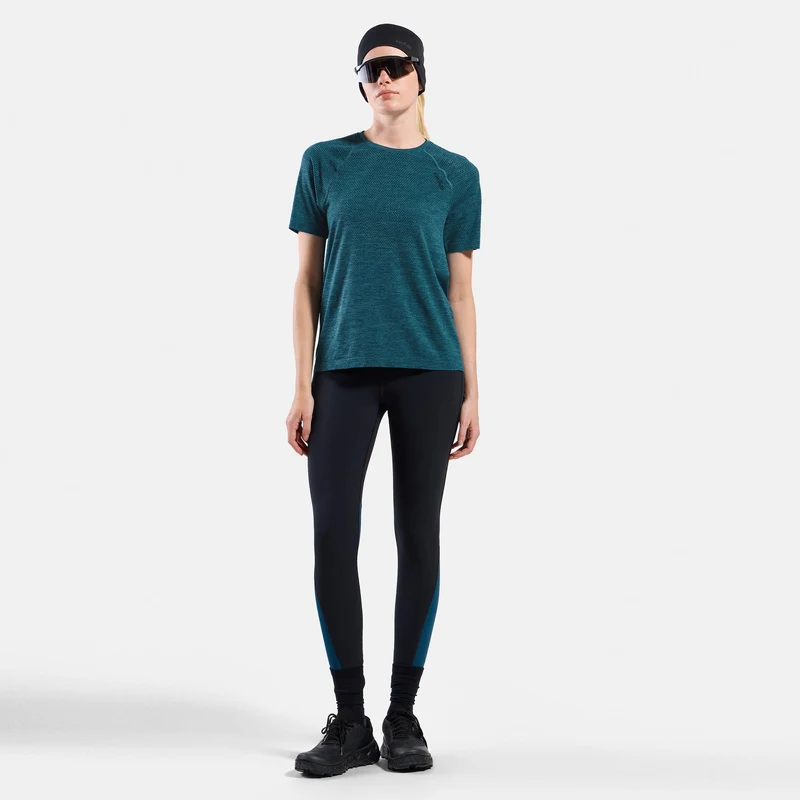Essential Seamless Laufshirt Damen - petrol