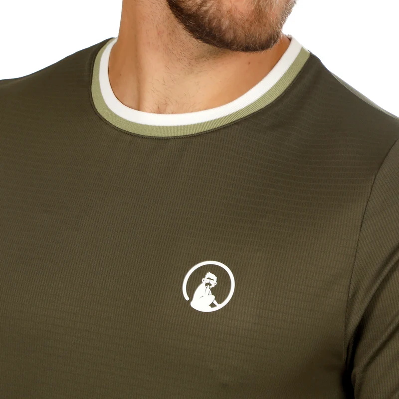 Memories Break Ringer T-Shirt Herren - dunkelgrün