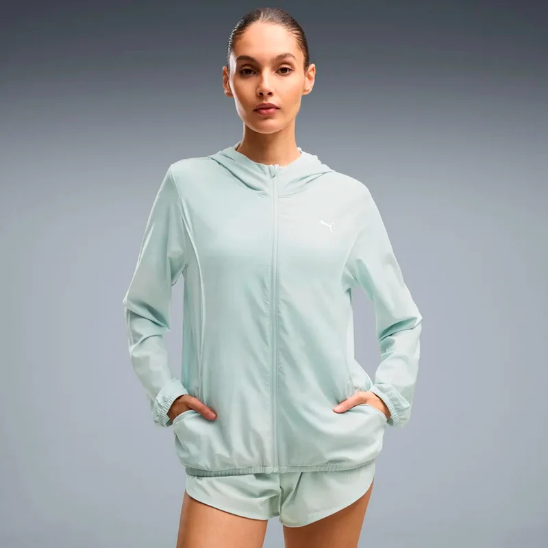 Velocity AOP Woven Laufjacke Damen - hellgrün