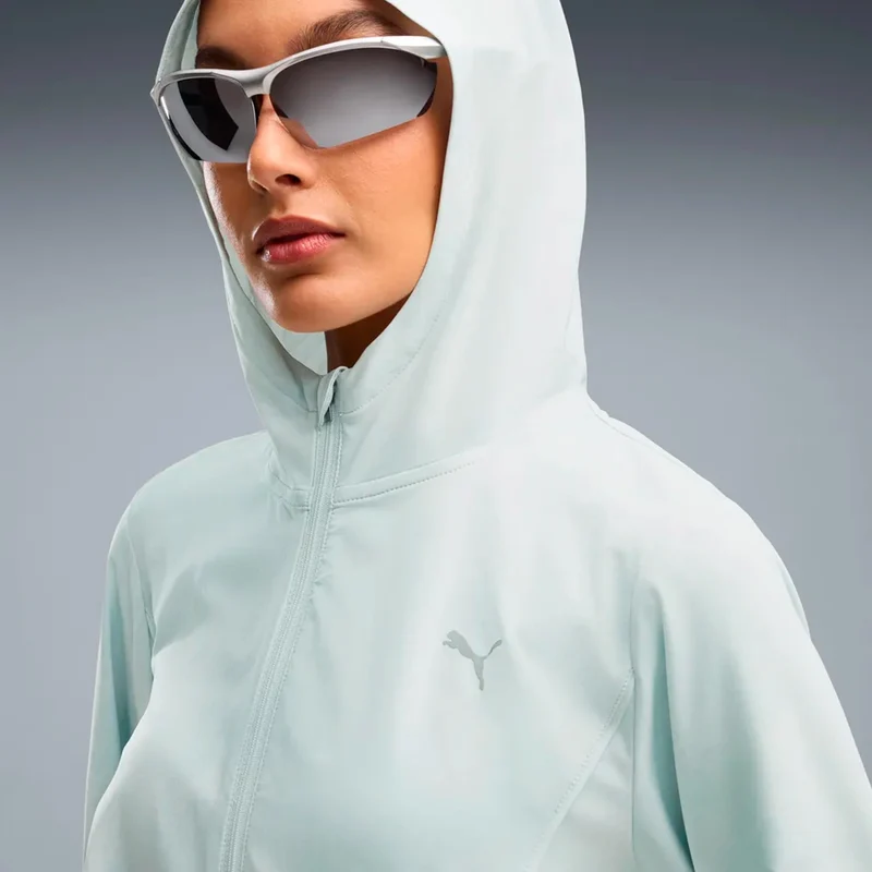 Velocity AOP Woven Laufjacke Damen - hellgrün