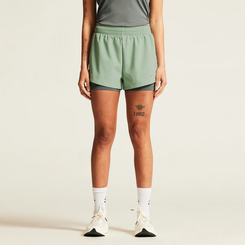 ADV Essence 2in1 Laufshorts Damen - grün