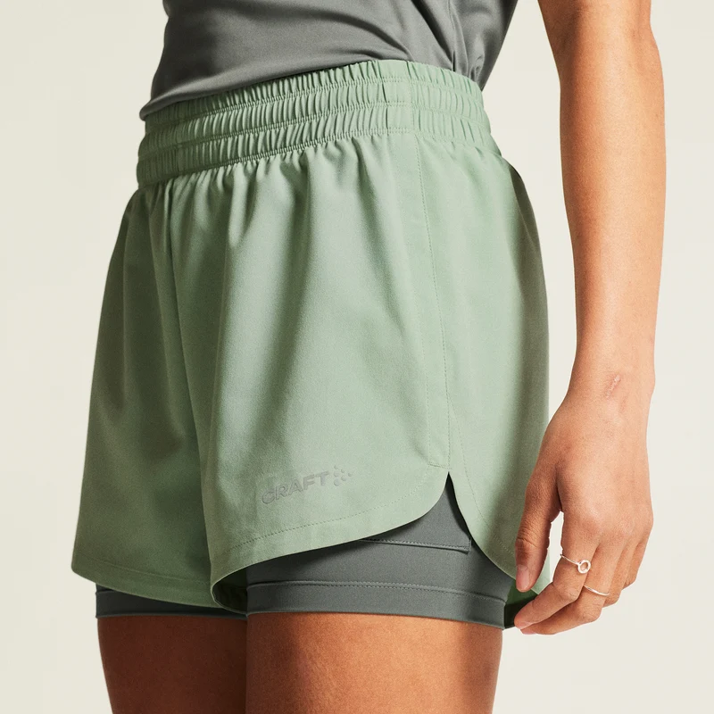 ADV Essence 2in1 Laufshorts Damen - grün