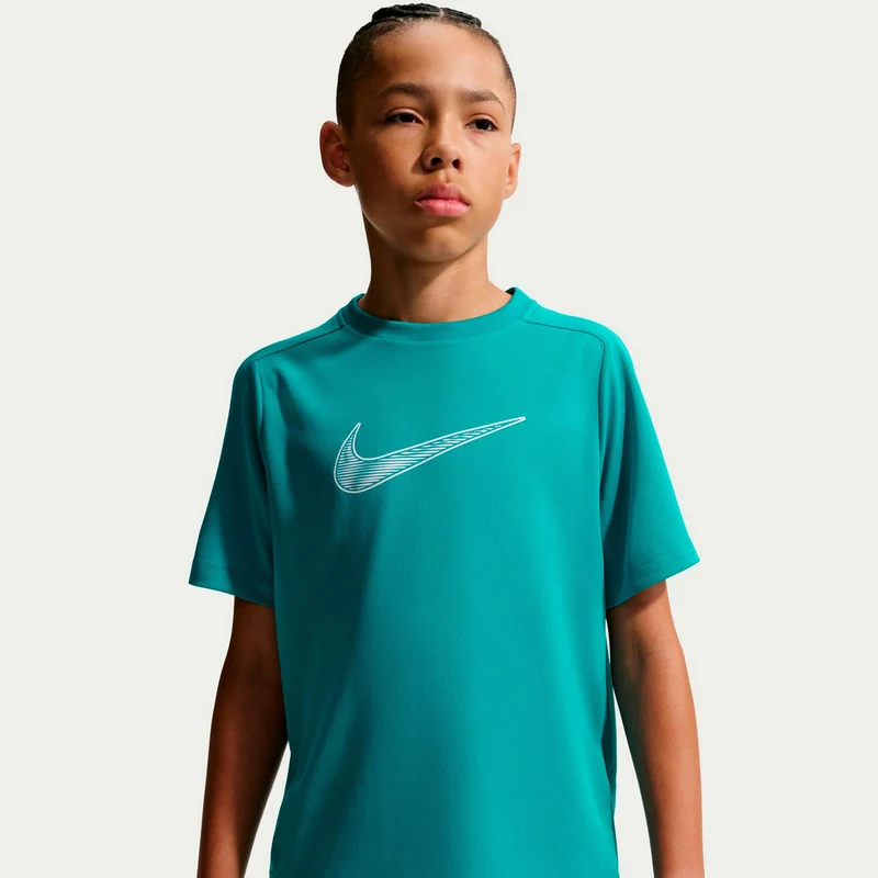 Dri-Fit Multi T-Shirt Kinder - petrol, weiß