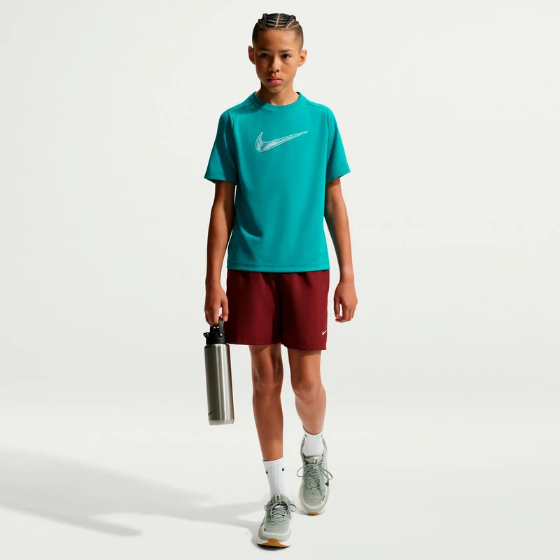 Dri-Fit Multi T-Shirt Kinder - petrol, weiß
