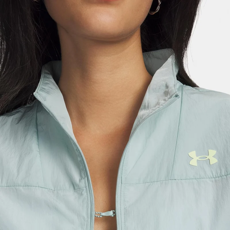 Explor Trail Run Wind Laufjacke Damen-blau, hellgrün