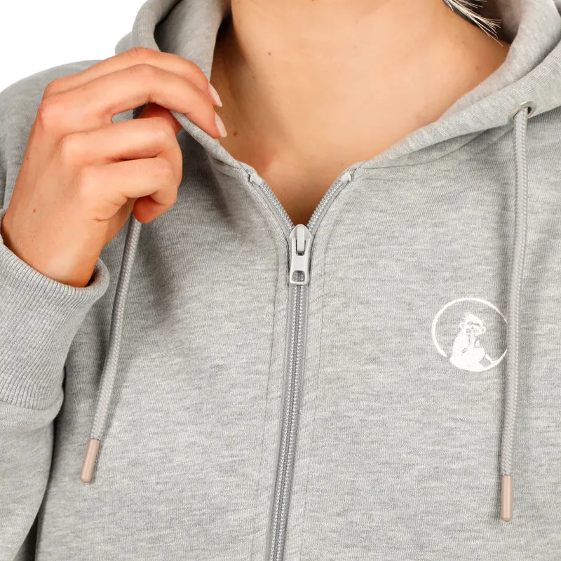 Essential Zip Sweatjacke Damen-grau