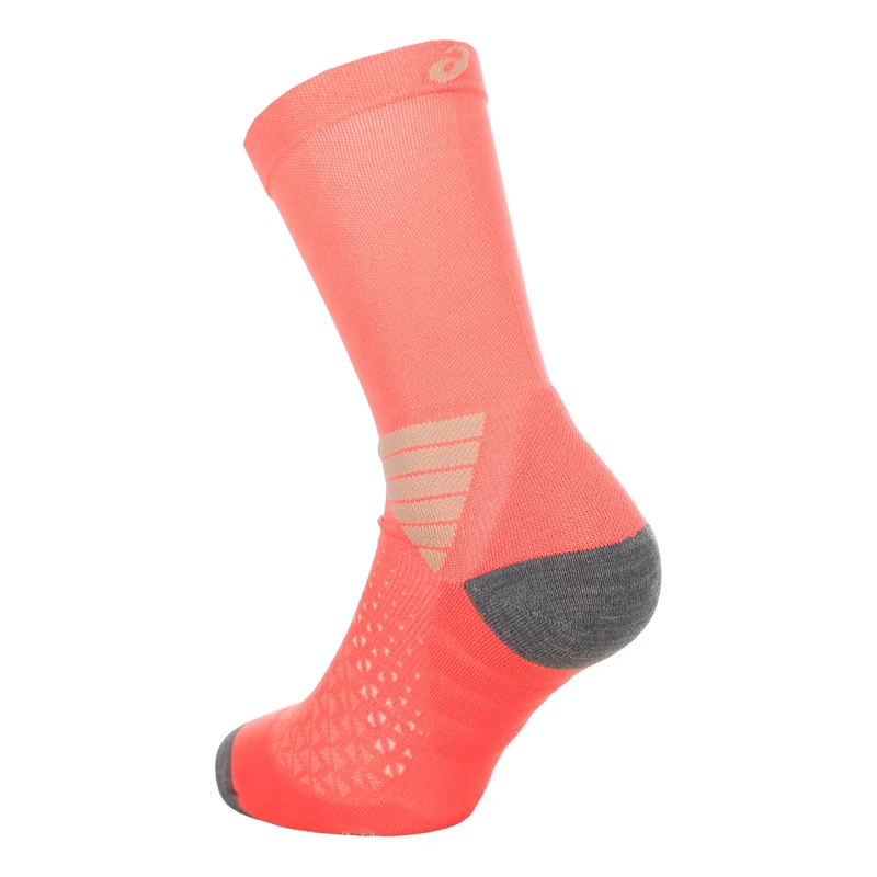Elite Fujitrail Crew Laufsocken - koralle, grau