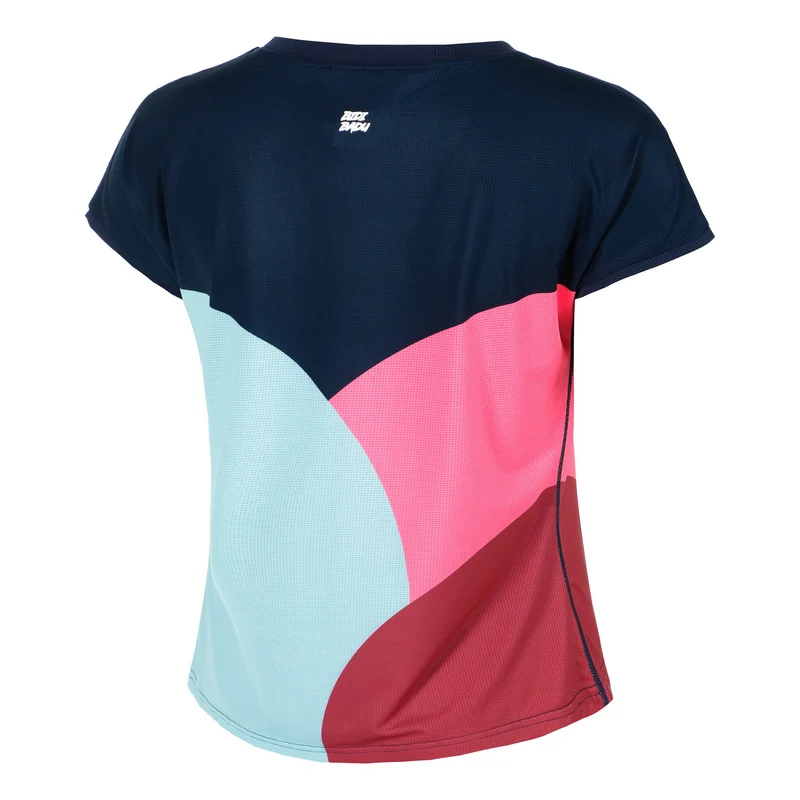 Bubble T-Shirt Damen-Dunkelblau,Türkis