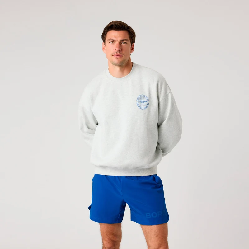 Ace Oversized Sweatshirt Herren - hellgrau