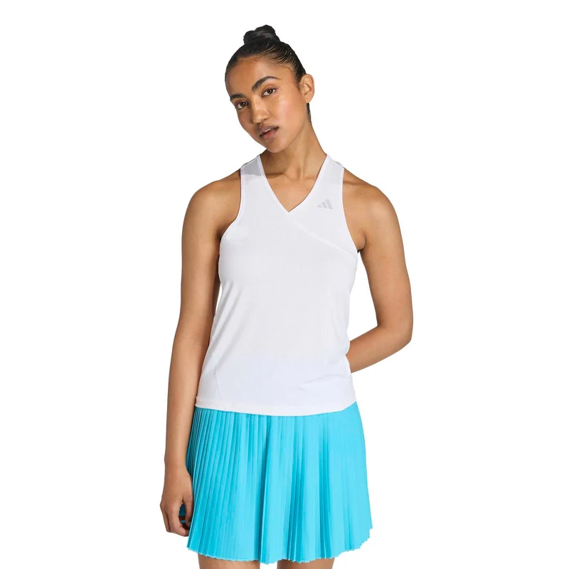 Club V-Neck Tank-Top Damen - weiß