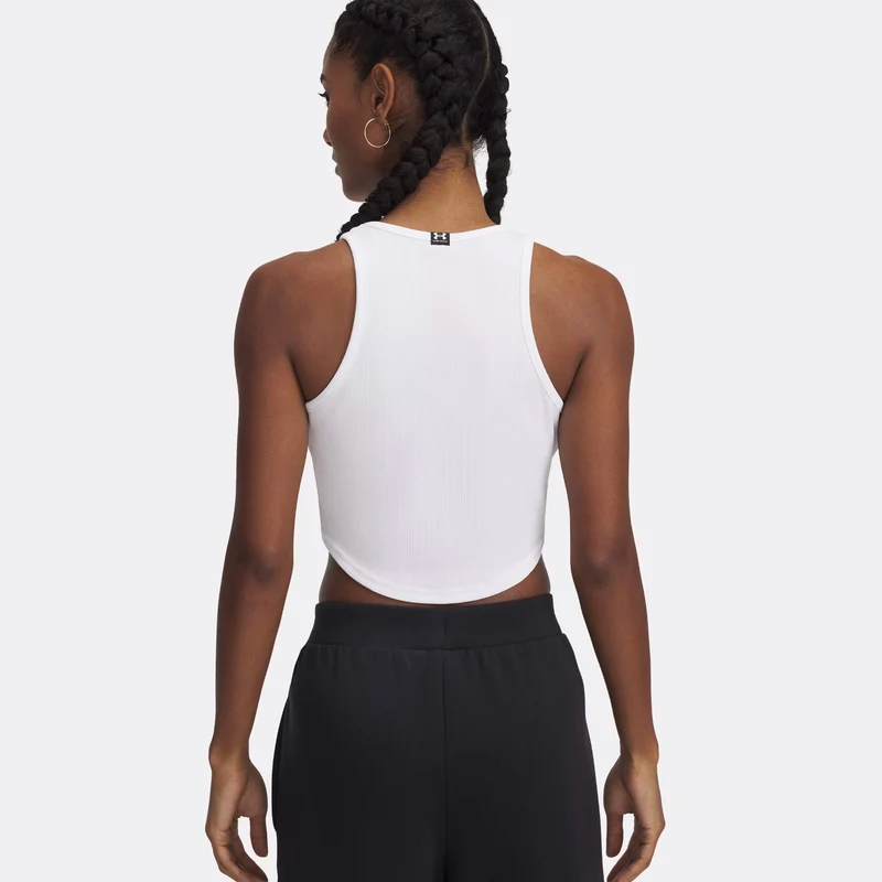 Rival Rib Tank-Top Damen-Weiß