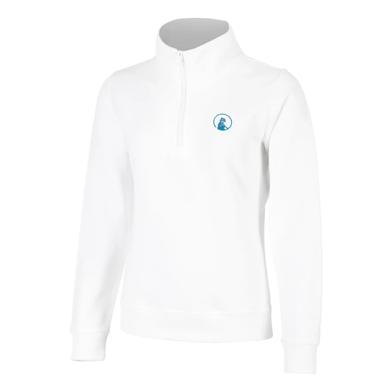 Create Troyer Sweatshirt Damen-Weiß,Petrol