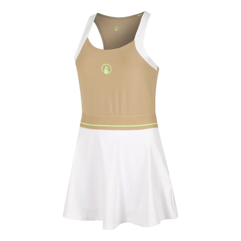 Wild Volley Kleid Damen-Beige,Weiß