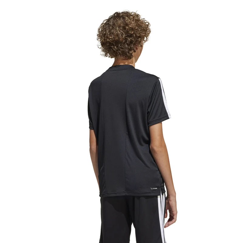 Training Essentials 3 Stripes T-Shirt Kinder-Schwarz,Weiß