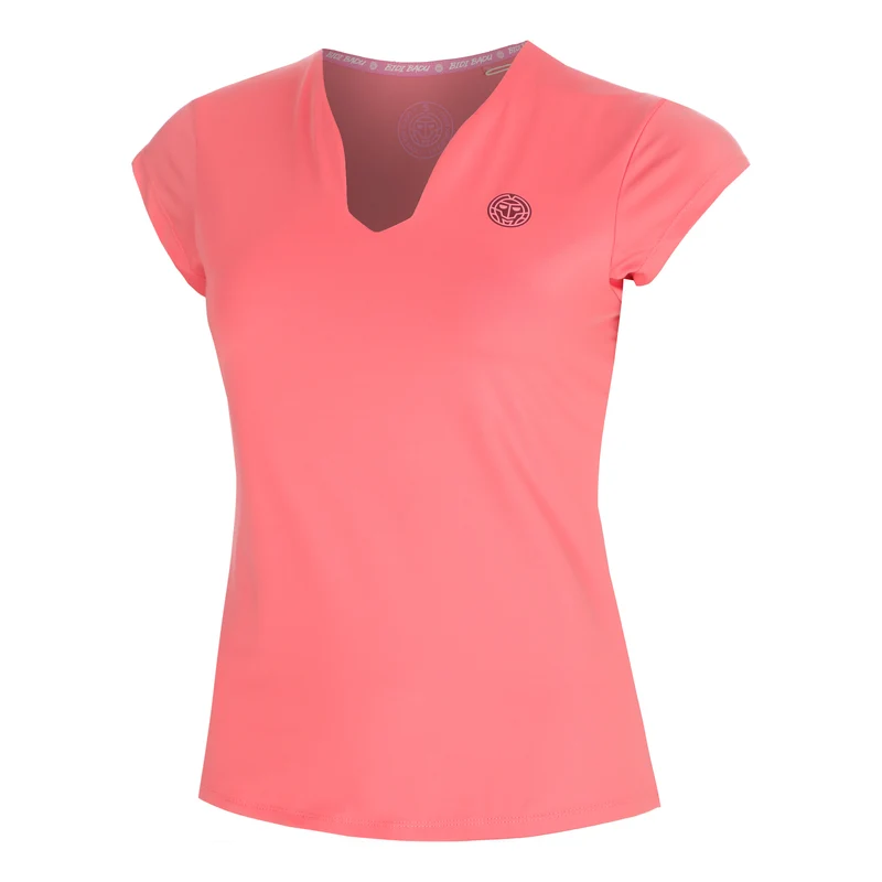 Freeze Out V-Neck T-Shirt Damen - pink