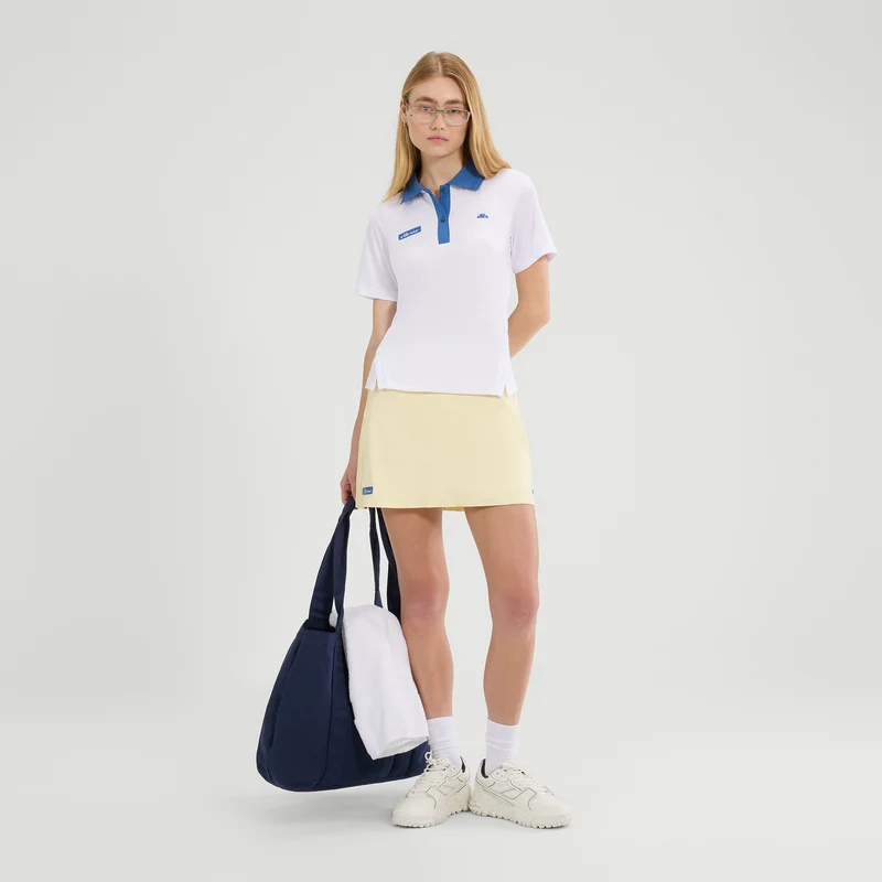 Di Lepre Polo Damen-Weiß,Blau