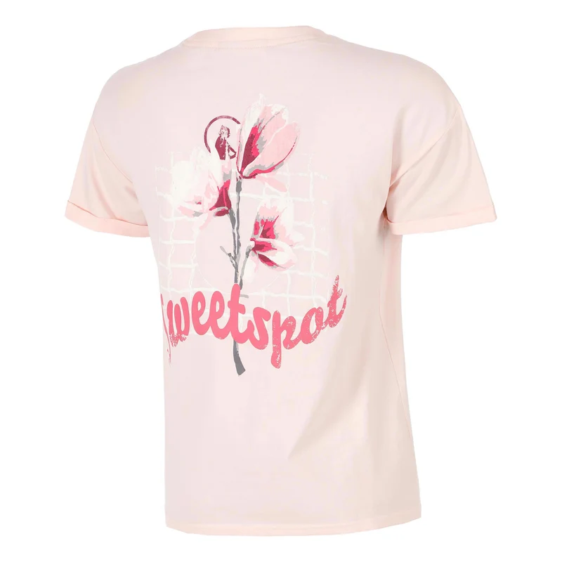 Endlessly Flower T-Shirt Damen-Rosa,Mehrfarbig