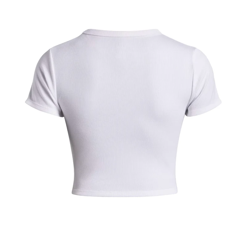 Rival Rib Baby T-Shirt Damen-Weiß