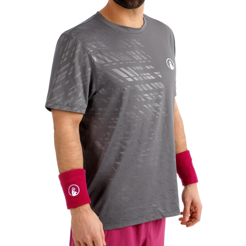Receiver Embossed T-Shirt Herren - grau, weiß