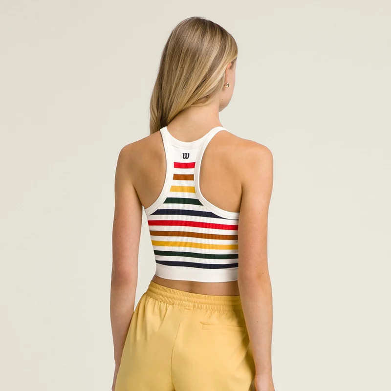 On The Daily Brami Tank-Top Damen-Creme,Mehrfarbig