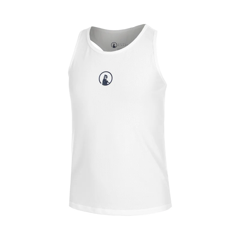Racerback Tank-Top Mädchen-Weiß,Dunkelblau