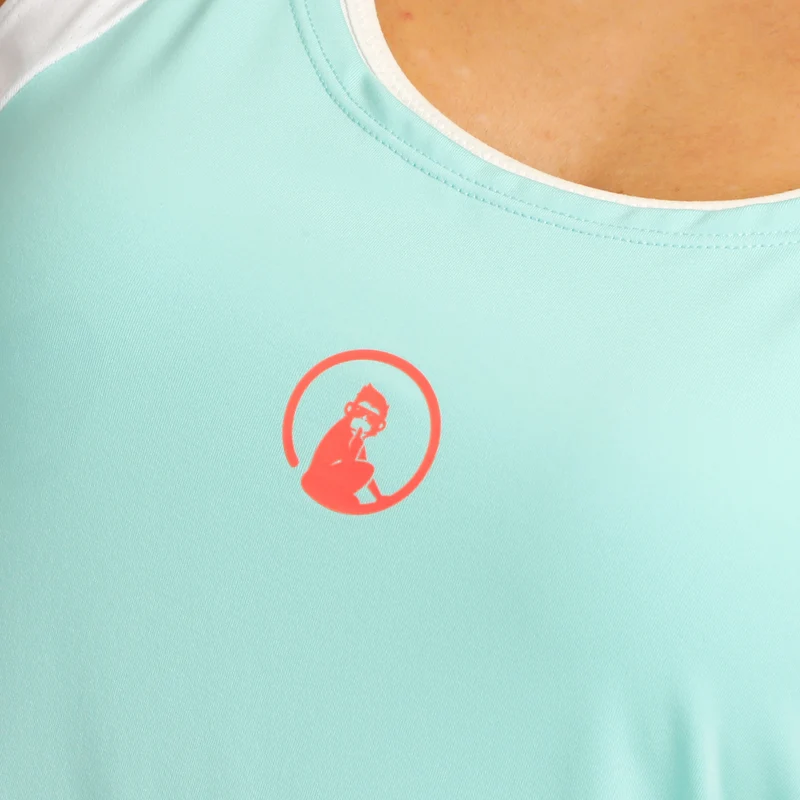 Wild Volley Kleid Damen-Türkis,Weiß