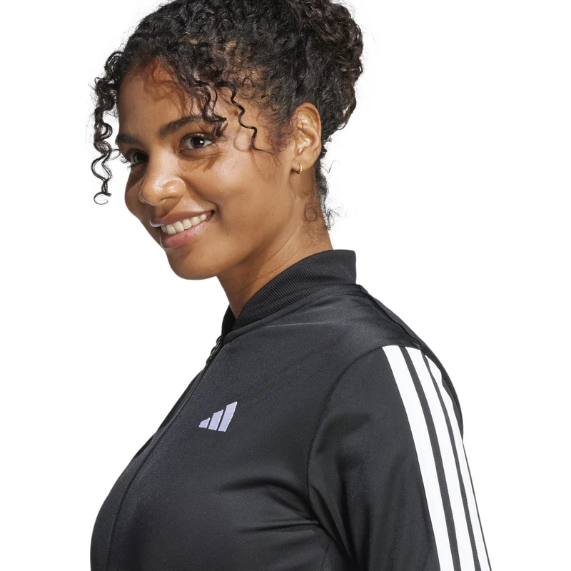 Essentials 3Stripes Dayready Trainingsanzug Damen - schwarz