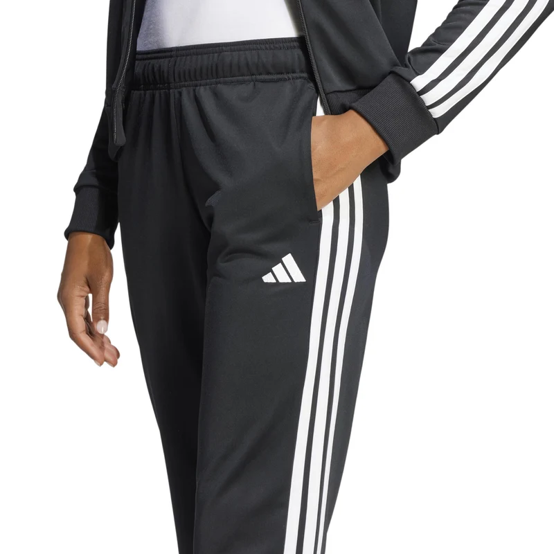 Essentials 3Stripes Dayready Trainingsanzug Damen - schwarz