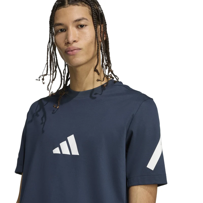 Z.N.E. T-Shirt Herren-Dunkelblau,Weiß