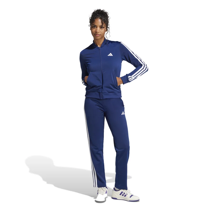 Essentials 3Stripes Dayready Trainingsanzug Damen - dunkelblau
